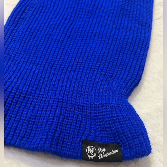 Trance hug me blue ski mask rave wonderland beanie - Picture 6 of 6